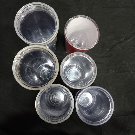 Box of 6 Starbucks Plastic Cups w/ Lids image number 2