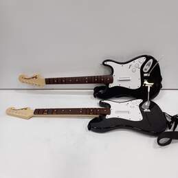 Rock Band 4 Drum Set & 2 Fender Stratocaster Guitar Controller Bundle for PlayStation alternative image