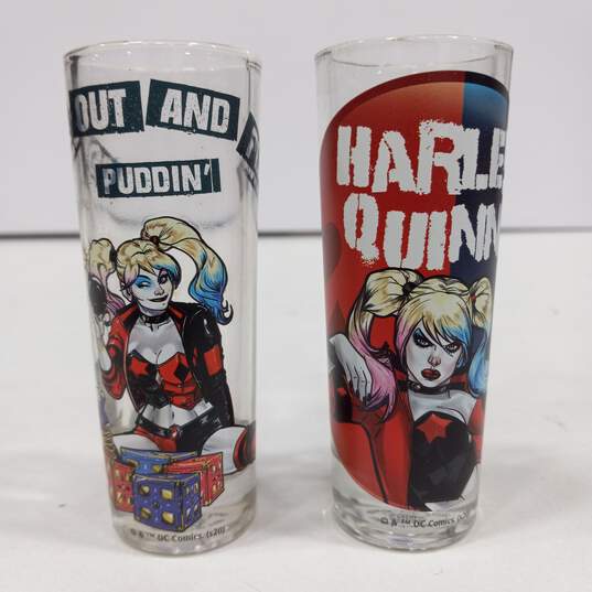 ZAK! DC Harley Quinn Tall 2oz. Shot Glasses 4 Pack image number 7