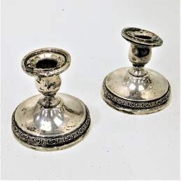 International Silver Prelude N212 Weighted Sterling Candlesticks 610 grams