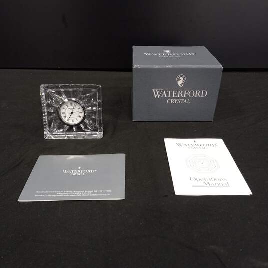 Waterford Crystal Mini Desk Clock In Open Box image number 1