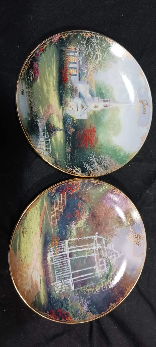 Bundle of 5 Thomas Kinkade Paintings on Dishes image number 2