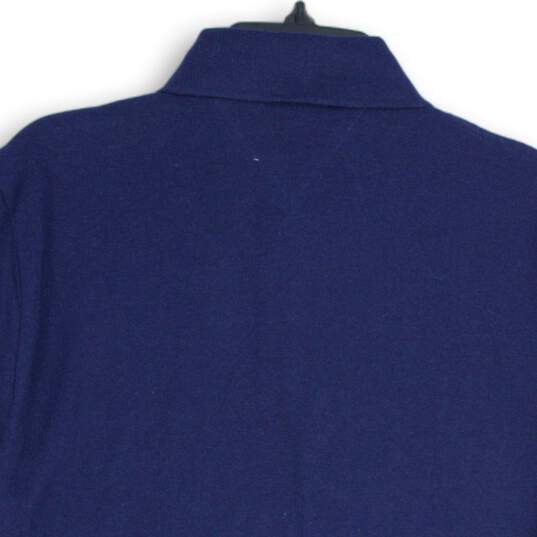 NWT Tommy Hilfiger Mens Blue Spread Collar Short Sleeve Pullover Polo Shirt Sz L image number 4