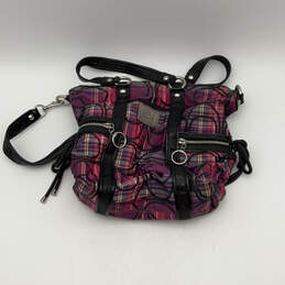 Womens Multicolor Plaid Adjustable Strap Inner Pocket Zipper Crossbody Bag