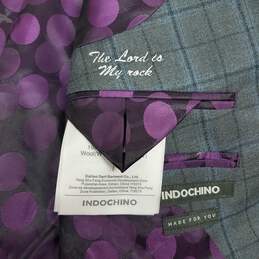 Indochino Gray Long Sleeve Men's Button Up Blazer Jacket NWT alternative image