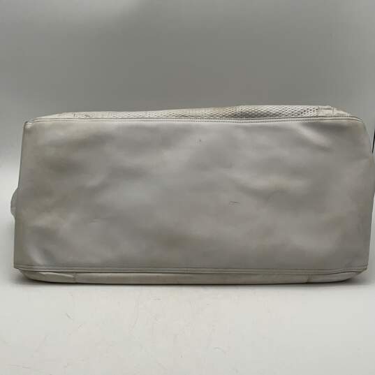 Lululemon Womens White Mesh Double Handle Detachable Strap Duffle Bag image number 4
