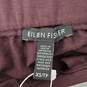 NWT Eileen Fisher Tencel Stretch Terry Ankle Length Burgundy Pants Size XS image number 3