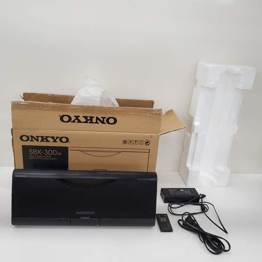 Onkyo SBX-300 Dock Music System Speaker - Parts/Repair Untested image number 1