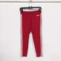 Adidas Red w/ White Stripe Leggings Size M/A NWT image number 1