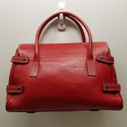 Luella Giselle Leather Buckle Strap Shoulder Bag Red alternative image