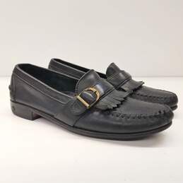 Cole Haan Black Leather Kiltie Buckle Loafers Men's Size 8.5 M