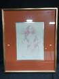 Pencil Portrait Print of Woman 228/300 By Courier King image number 1