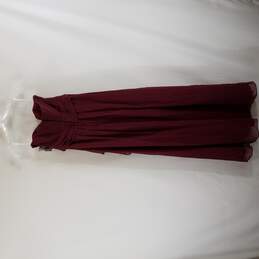 Celebrate Womens Red Wine Bridal Dress S6 NWT alternative image