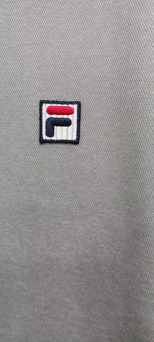 Fila Men's Polo Gray Shirt Size M image number 2