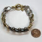 Designer Lucky Brand Gold And Silver-Tone Toggle Clasp Chain Bracelet image number 2