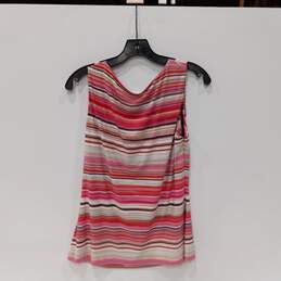 Tommy Hilfiger Women's Pink Striped Shirt Size M NWT