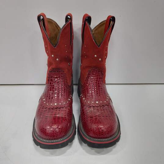 Ariat Women's Fatbaby Red Boots Size 9.5 image number 1