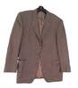 Mens Tan Long Sleeve Collared Pockets Blazer Suit Jacket Size 42L image number 1