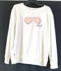 Karl Lagerfeld Womens White Long Sleeve Crew Neck Pullover Sweatshirt Size L image number 1