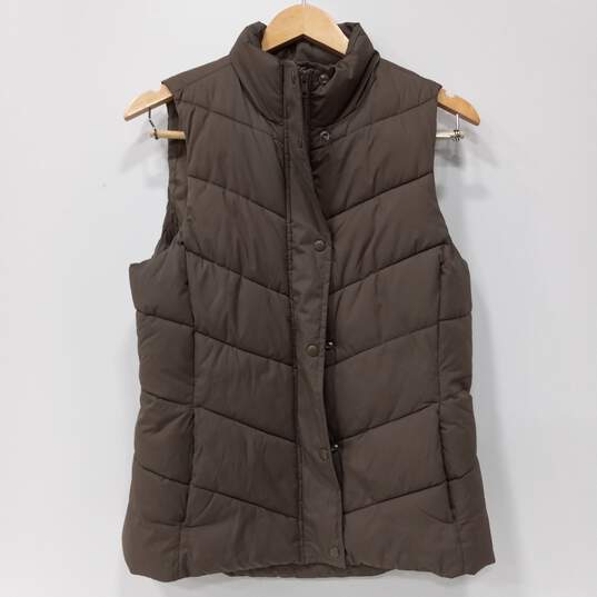 Gap Women's Brown Puffer Vest Size S image number 4
