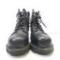 Harley Davidson Black Steel Toe Leather Ankle Lace Zip Boots Men's Size 7 M image number 2