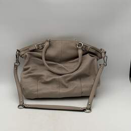 Coach Womens Gray Leather Detachable Strap Top Handle Zipper Shoulder Bag alternative image