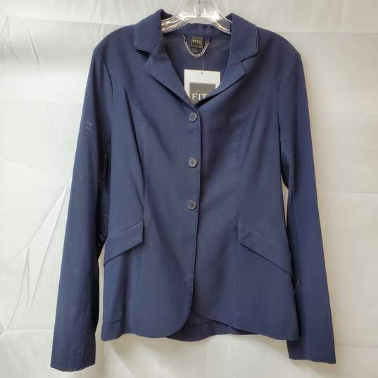 Fits Navy Zephyr Power Mesh Coat Blazer Jacket Women's Size S image number 1