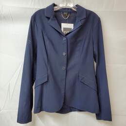 Fits Navy Zephyr Power Mesh Coat Blazer Jacket Women's Size S
