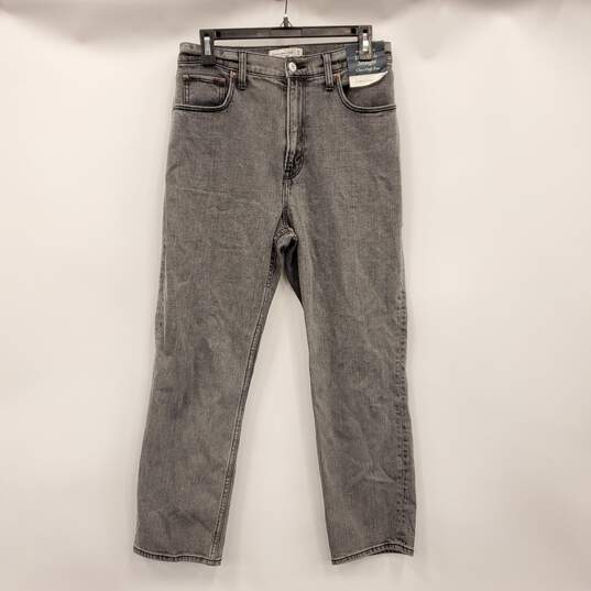 Abercrombie & Fitch Women Gray Wash Ultra High Rise Jeans NWT sz 28 image number 1