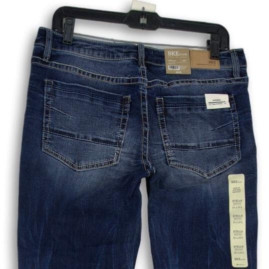 NWT BKE Womens Blue Denim Stella Slim Fit Low Rise Bootcut Jeans Size 31 image number 4