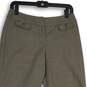 APT. 9 Womens Brown Flat Front Welt Pocket Straight Leg Dress Pants Size 6P image number 3