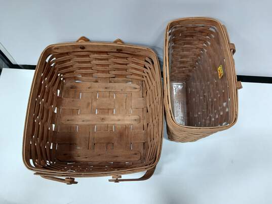 Bundle of 2 Assorted Longaberger Baskets image number 5
