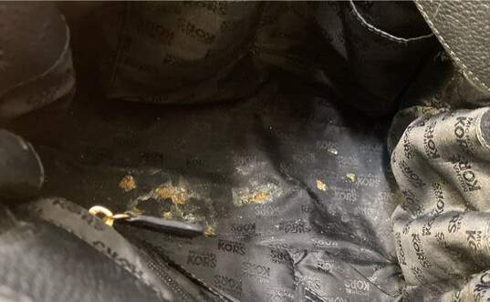 Michael Kors Hamilton Black Leather Shoulder Satchel Bag image number 4