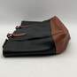 Chaps Womens Black Brown Leather Zipper Inner Pocket Top Handle Handbag image number 3