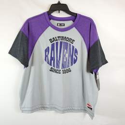 NFL Team Apparel Ravens Women Grey Shirt L NWT