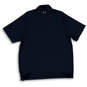 Mens Black Short Sleeve Spread Collar Side Slit Golf Polo Shirt Size 2XL image number 2