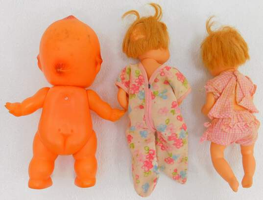 Vintage Baby Dolls Lot American Character Tiny Tears (2) & Kewpie Squeak Doll image number 2