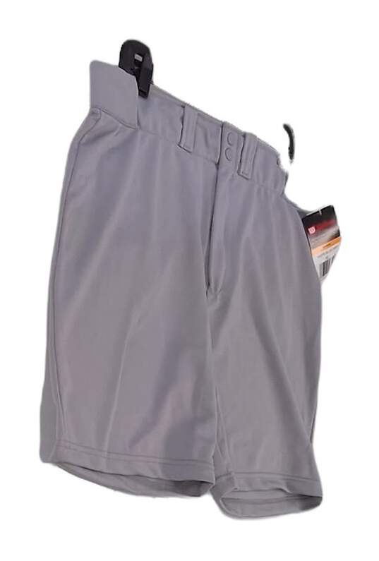 Wilson Men's Gray Flat Front Regular Fit Sport Athletic Shorts Size XL NWT image number 3