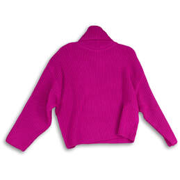 NWT Womens Pink Long Sleeve Turtleneck Pullover Sweater Size Small