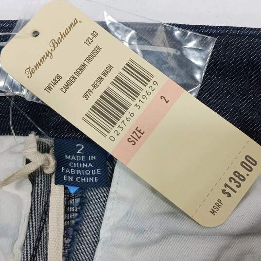 Tommy Bahama Women's Camden Denim Trouser Jeans Size 2 NWT image number 3