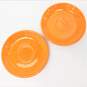 VTG Fiestaware Tangerine Orange Set of 2 Cups & Saucers w/ Bonus Dinner Plate image number 4