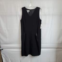 Jones New York Vintage Black Wool Sleeveless Dress WM Size 14 NWT