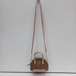 Juicy Couture Women's Mini Brown/Pink Monogram Crossbody Bag