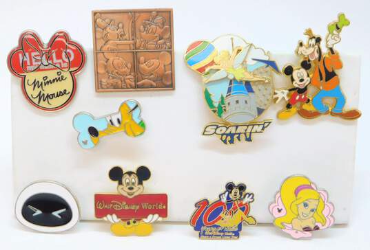 Collectible Disney Mickey & Minnie Mouse Tinkerbell Variety Character Enamel Trading Pins 87.3g image number 1