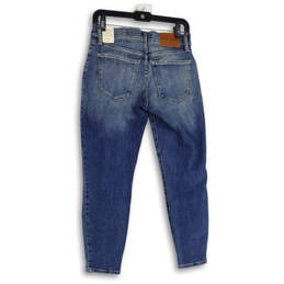 NWT Womens Blue Ava Medium Wash Mid Rise Denim Cropped Jeans Size 8/29 alternative image