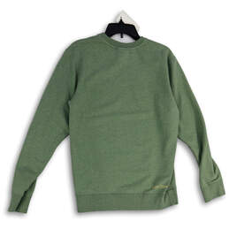Mens Green Crew Neck Long Sleeve Ribbed Hem Pullover Sweatshirt Size Small alternative image