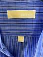 Michael Kors Men Blue Plaid Button Up XL image number 3