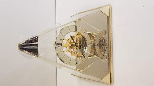 Buy the Vintage Seiko Pyramid Quartz Clock QAW109G | GoodwillFinds