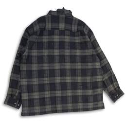 St. John's Bay Mens Gray Plaid Long Sleeve Pointed Collar Button-Up Shirt Sz XXL alternative image