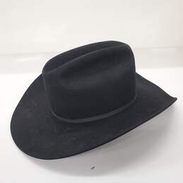 Resistol Men's XXXX Black Beaver Felt Pinched Cowboy Hat Size 7-3/8 alternative image